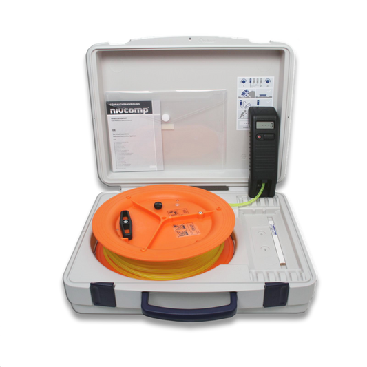 rabo electronic hose spirit level, range 48m, nivcomp is a versatile leveling system, ideal for flatness and gradient measurements on construction sites