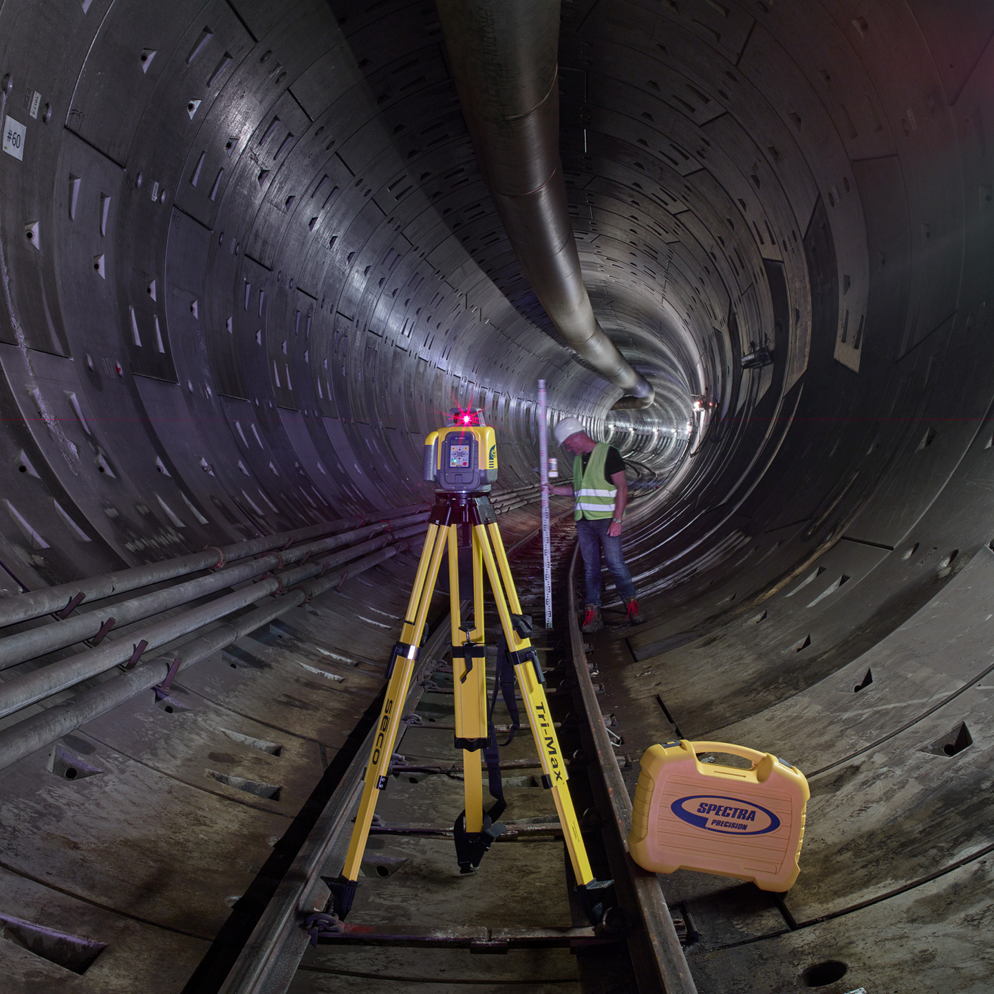 Spectra dual-grade leveling laser SpectraPrecision GL1425C, including handheld receiver HL760