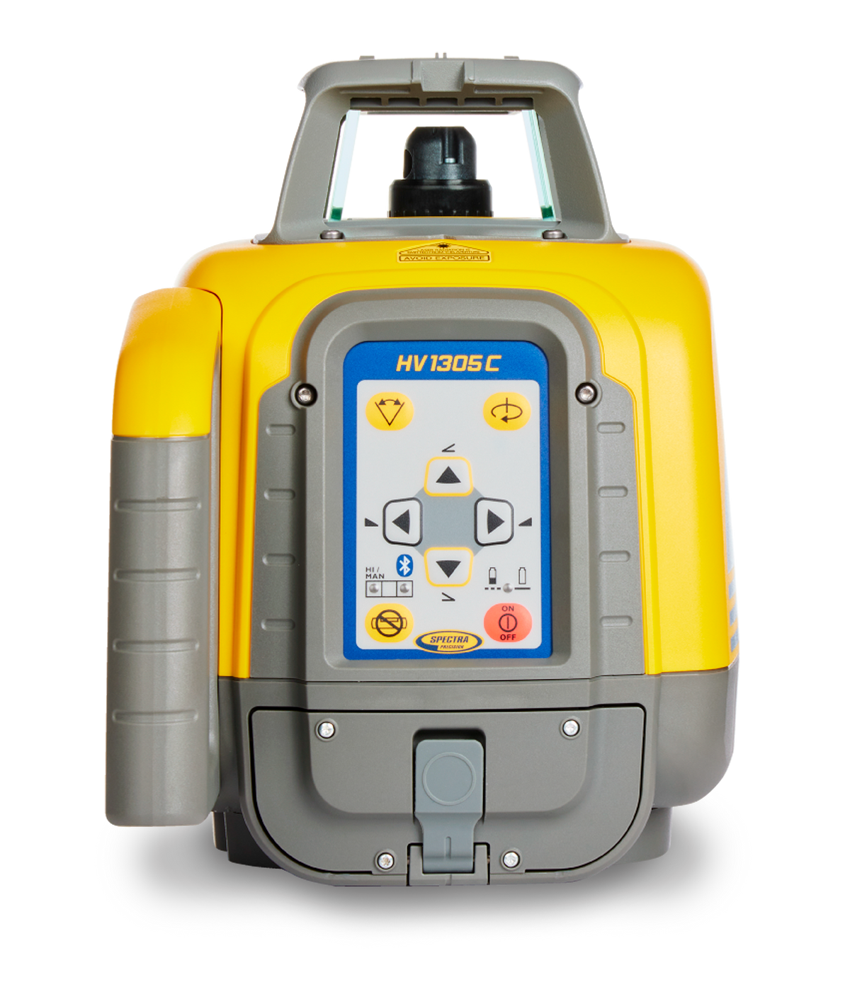 Spectra Precision HV1305C-4 Rotationslaser Set mit HL760 Laserempfänger, C70 Halterung, RC1402 Fernbedienung, Vertikaladapter, NiMH-Akku, Ladegerät, Deckenzieltafel, Laserbrille und Transportkoffer