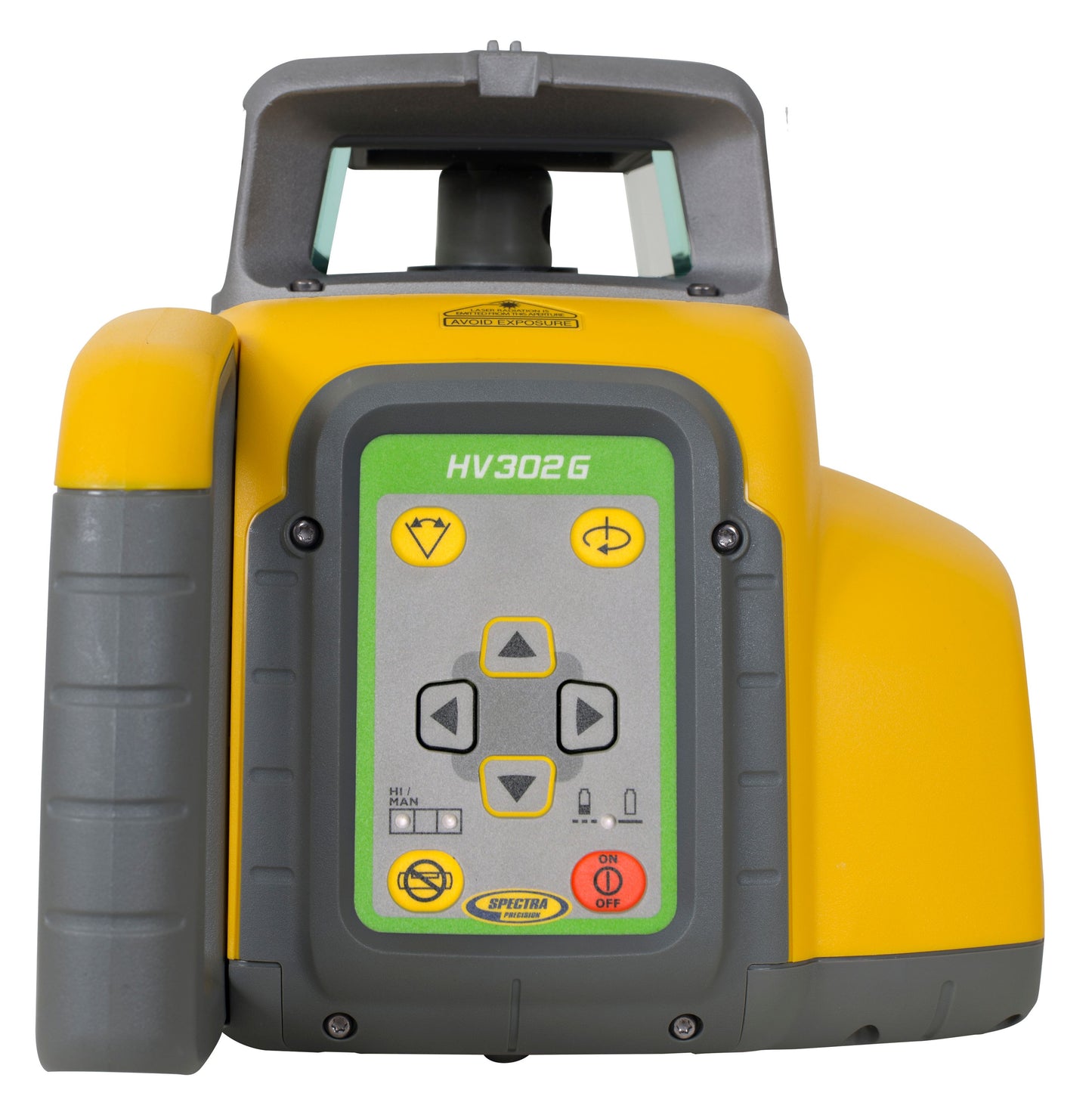Spectra vollautomatischer Horizontal-/ Vertikallaser SpectraPrecision HV302G-1, grüner Laserstrahl, inkl. Funkfernbedienung RC402N