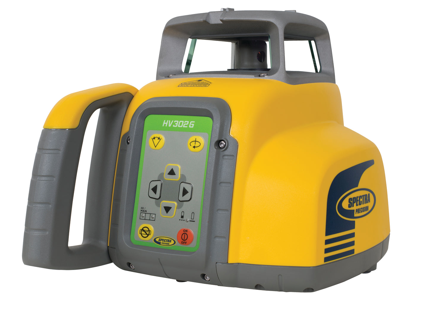 Spectra vollautomatischer Horizontal-/ Vertikallaser SpectraPrecision HV302G-1, grüner Laserstrahl, inkl. Funkfernbedienung RC402N