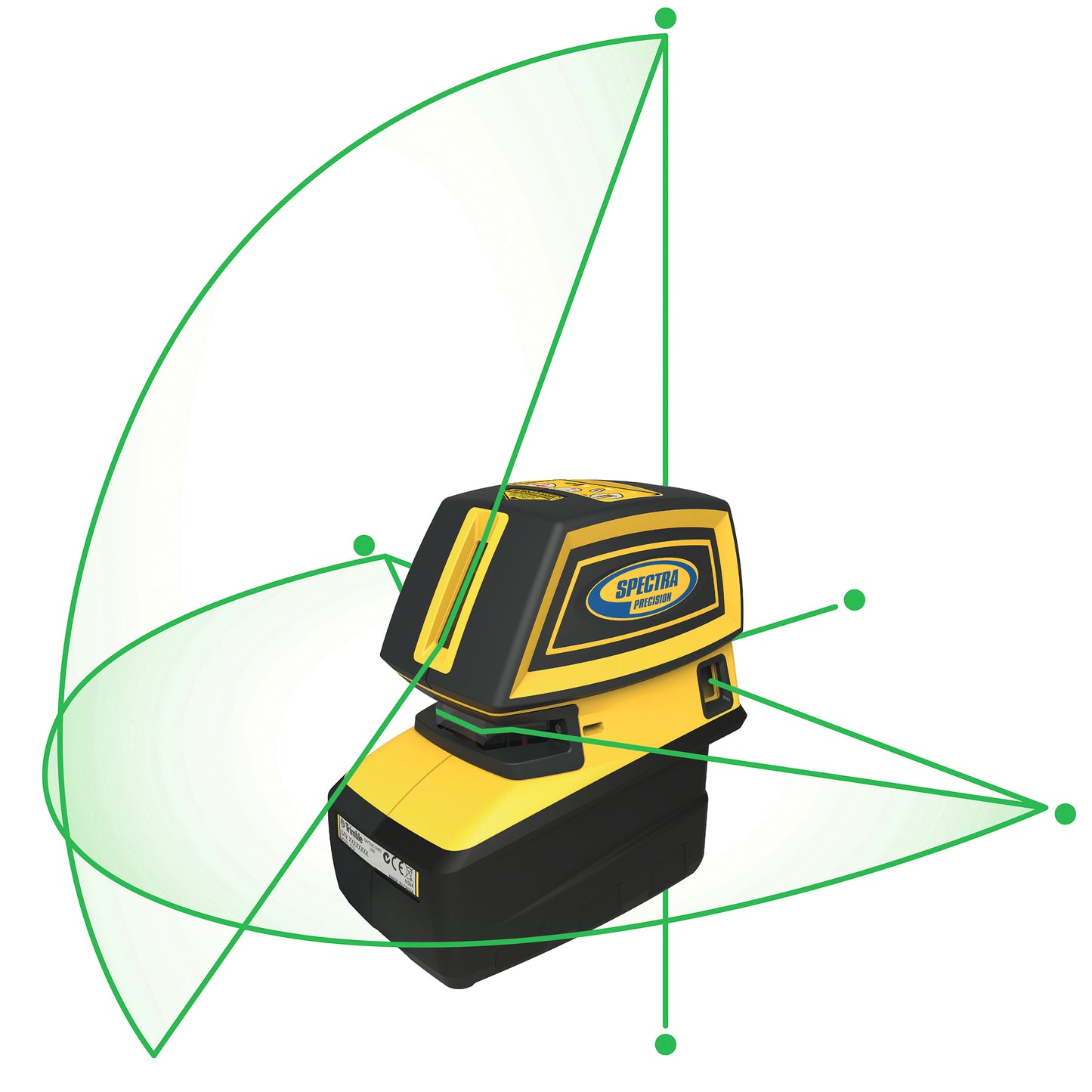 Spectra selbstnivellierender Punkt- und Linienlaser SpectraPrecision LT52G, grüner Laserstrahl