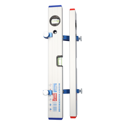 rabo angle and post spirit level, consists of post adapter and rabo spirit level 40cm + rabo magnetic spirit level 40cm