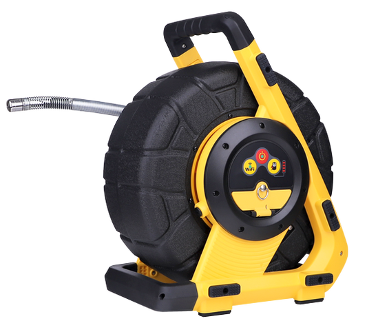 vCamDrain Wi-Fi Schiebekamera-System, 30m, Kamerakopf D18-HD