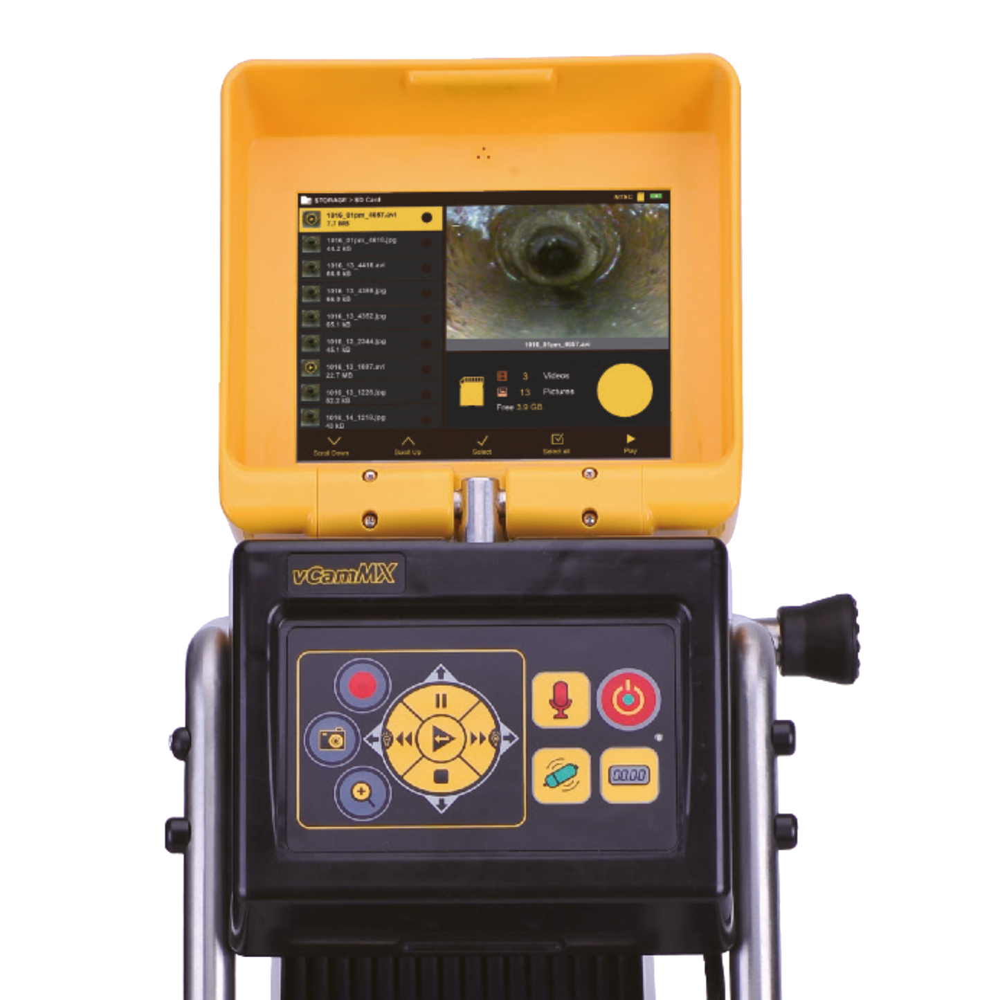vCamMX-2 Kompakt-Schiebekamera-System 45m, Kamerakopf D26-HD