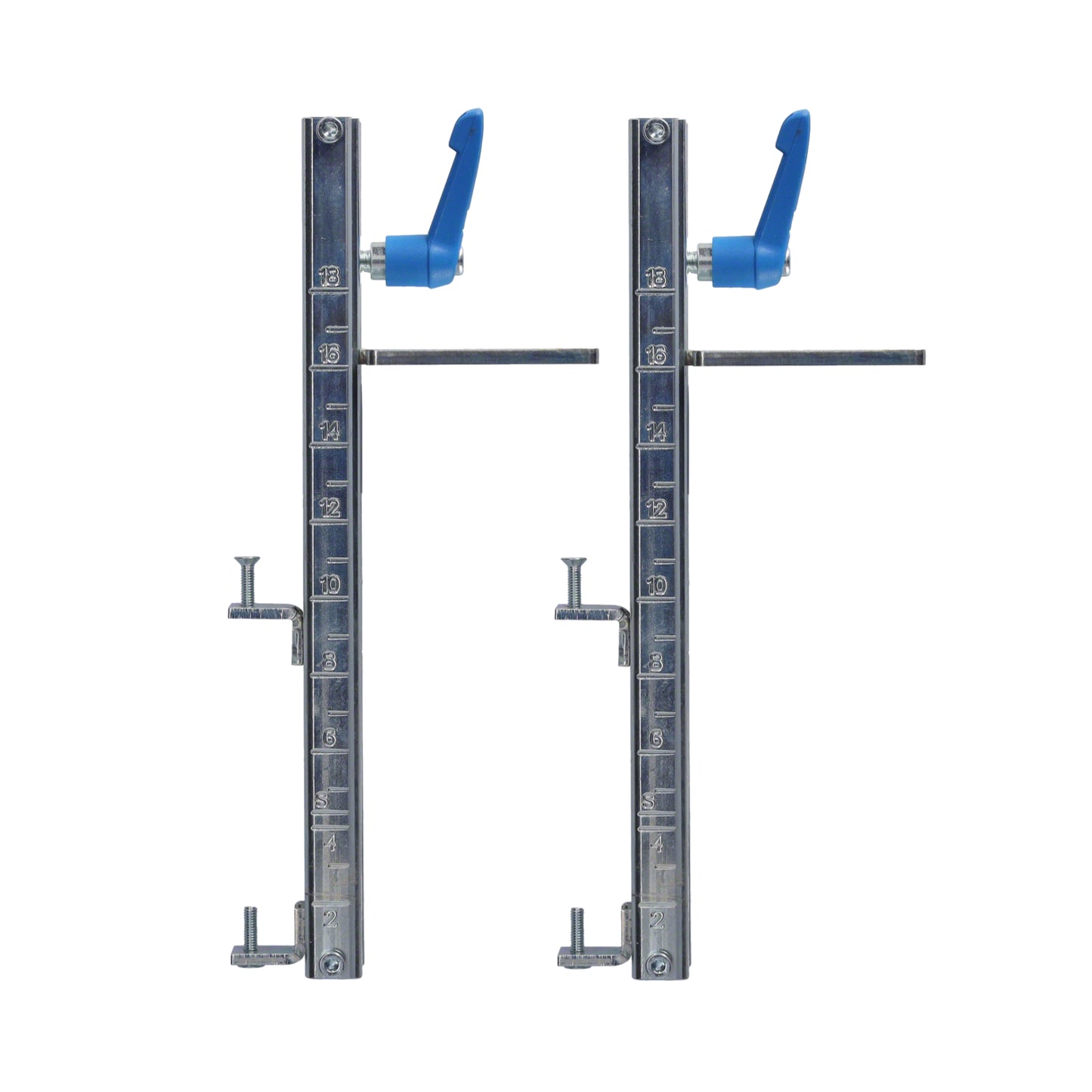 butée de hauteur variable rabo 1 paire avec rail en C de 0 à 18 cm pour rail de chape 1045VRH