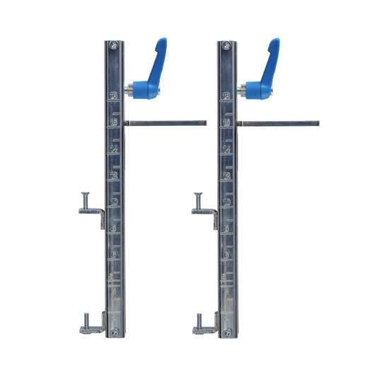 butée de hauteur variable rabo 1 paire avec rail en C de 0 à 18 cm pour rail de chape 1045VRH