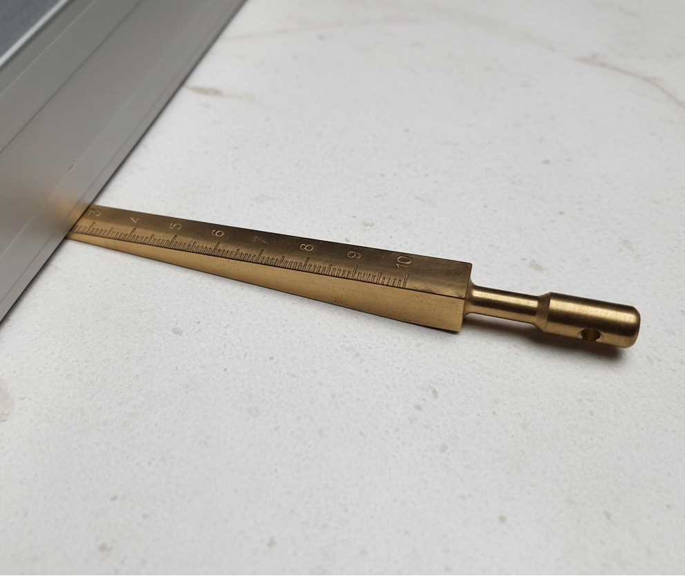 rabo Messkeil aus Messing, 0,1-10mm