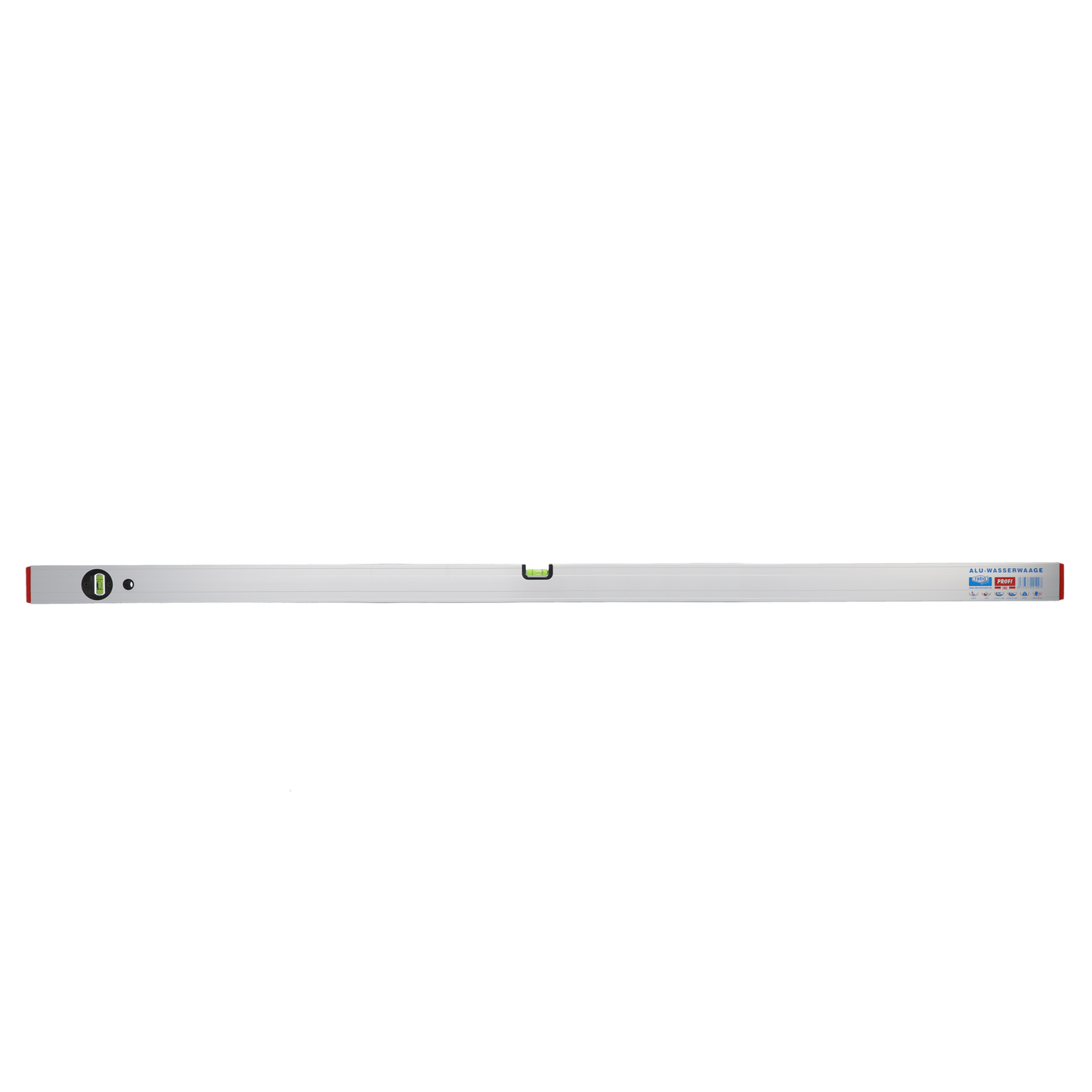 rabo aluminum magnetic spirit levels set of 4: 120 + 150 + 180 + 200cm spirit levels for precise horizontal and vertical measurements