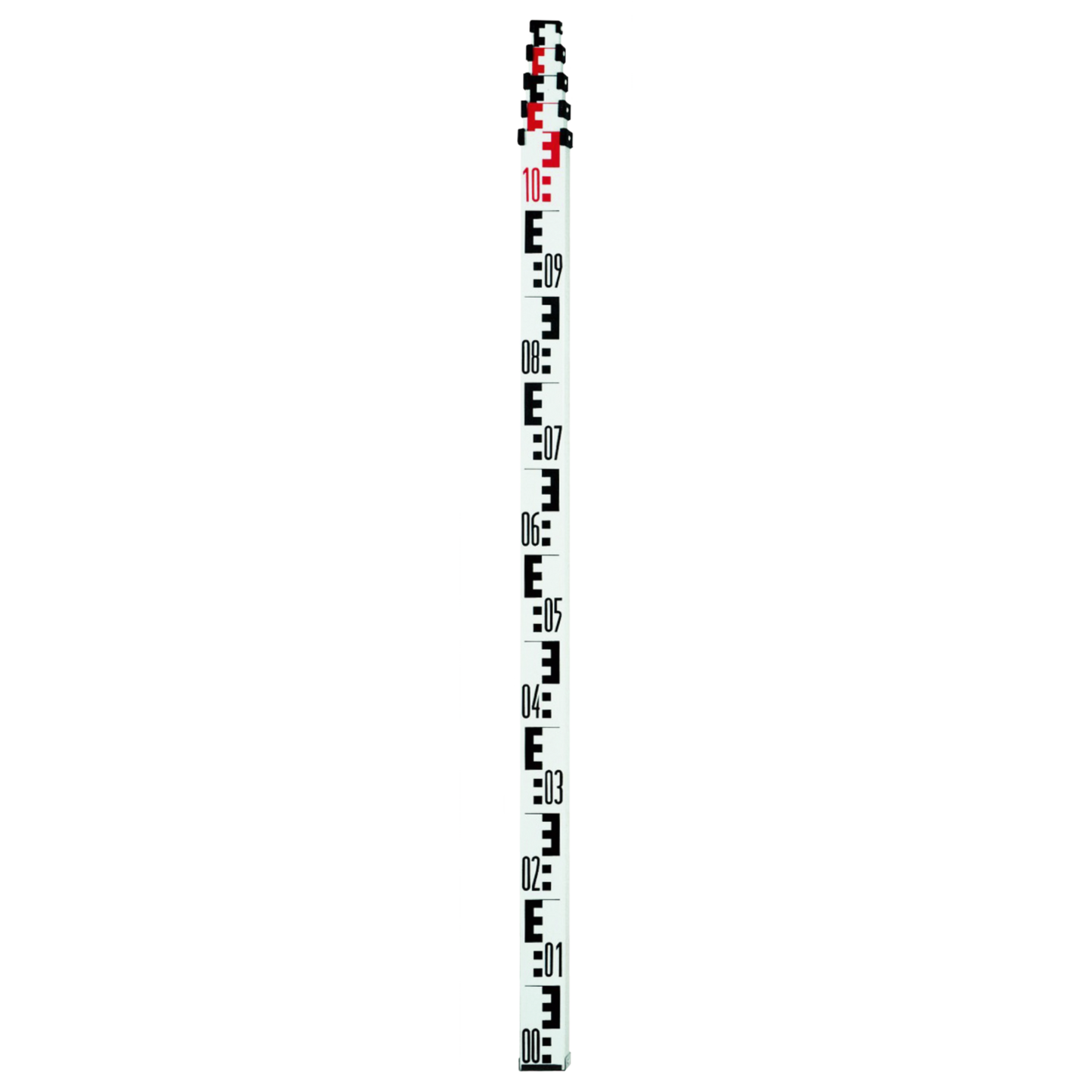 rabo aluminum telescopic combination batten 5m, double division (E/mm division), clear internal dimension on the back