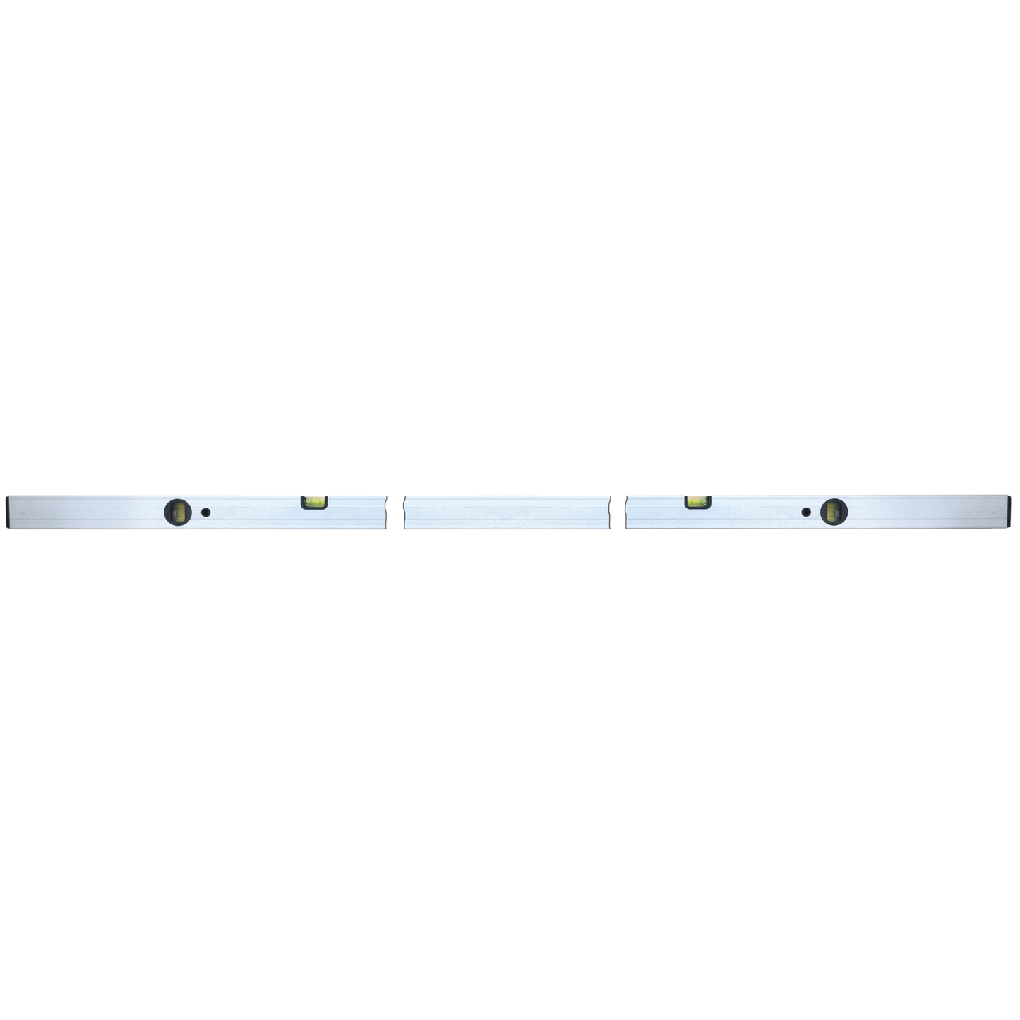 rabo aluminum spirit level 200 cm with 2 horizontal and vertical vials for precise horizontal and vertical measuring "Professional"