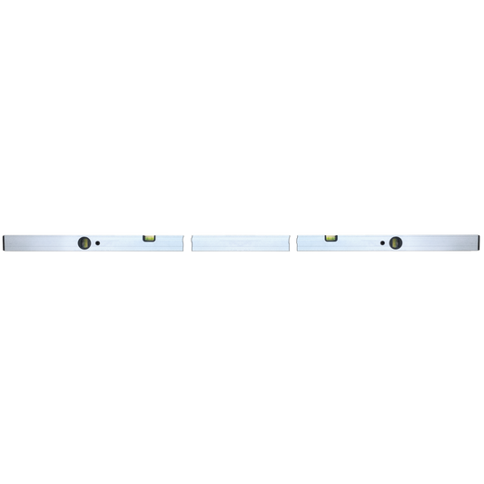 rabo aluminum spirit level 200 cm with 2 horizontal and vertical vials for precise horizontal and vertical measuring "Professional"