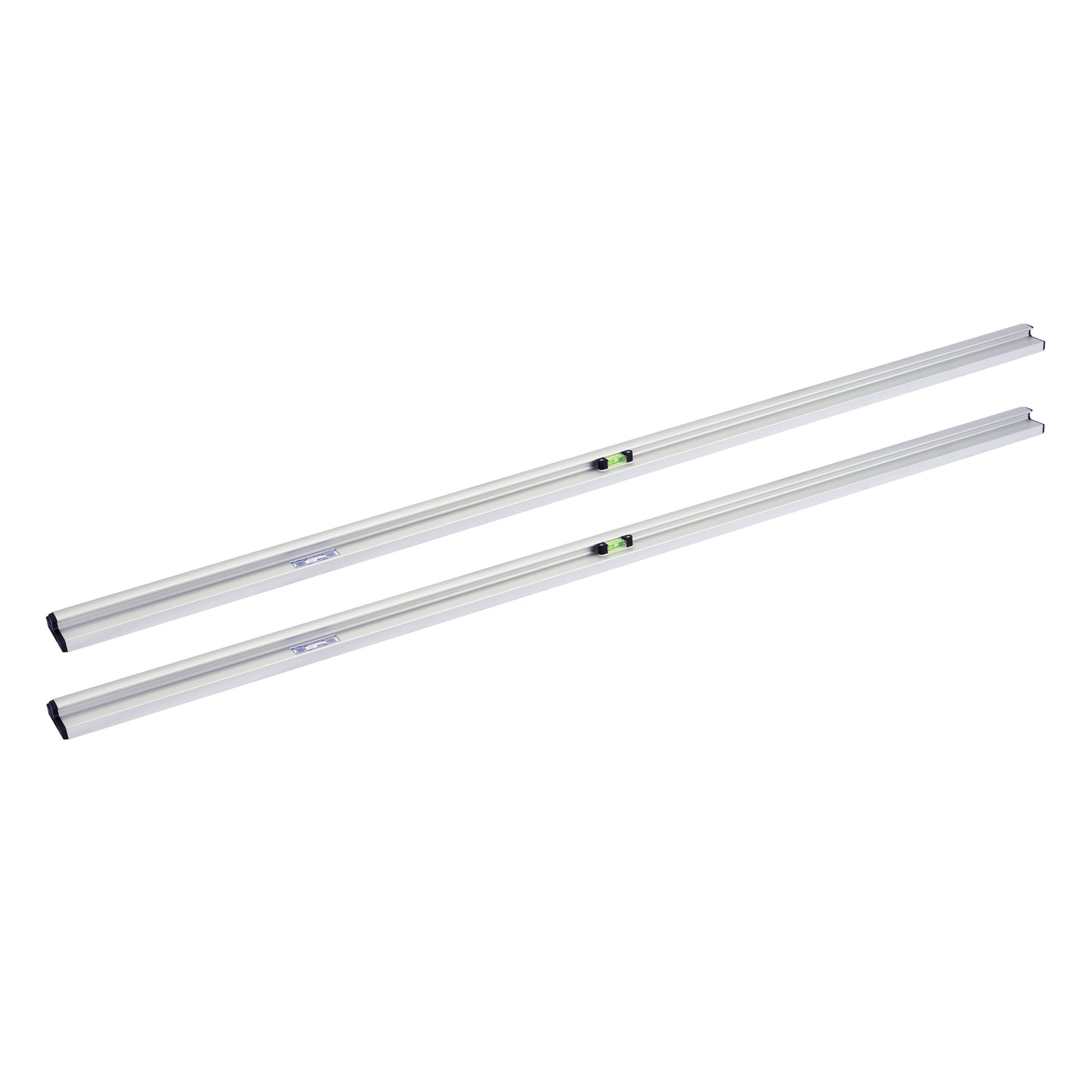 ensemble de rails de base rabo 2 pièces - longueur 200 cm | Évidement de poignée pour une installation optimale | Surface d'appui de 10 cm de large pour une stabilité maximale