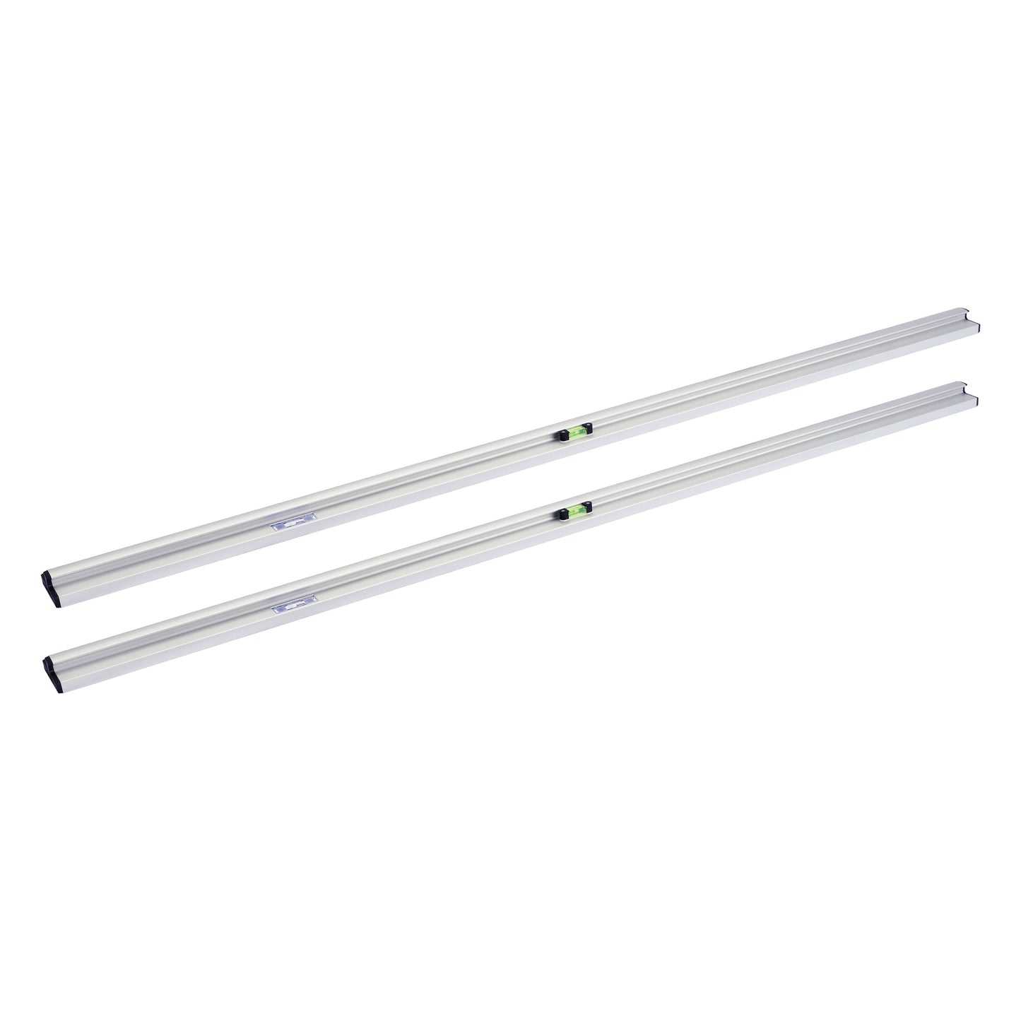 ensemble de rails de base rabo 2 pièces - longueur 250 cm | Évidement de poignée pour une installation optimale | Surface d'appui de 10 cm de large pour une stabilité maximale