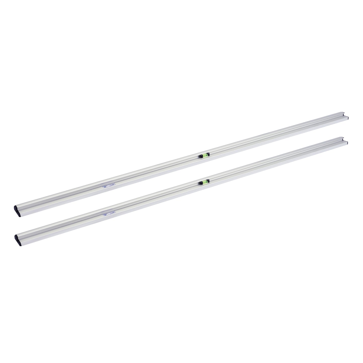 rabo Grundschienensatz 2 Stk - 350 cm Länge | Griffmulde für optimales verlegen | 10 cm breite Auflagefläche für maximale Stabilität