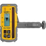 Spectra Laserempfänger HL700, Handempfänger (Laserometer) mit digitaler Höhenanzeige, inklusive Halteklammer für die Messlatte
