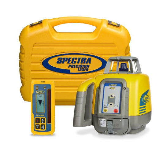 Spectra Rotationslaser LL1505C im Set mit HL450, Halterung C45, NiMH-Akkus und Ladegerät