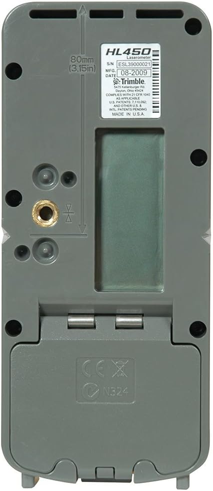 Récepteur portable Spectra HL450 | Récepteur laser précis avec affichage numérique | construction robuste pour chantiers | Écran LCD 2 faces avec adaptateur C45