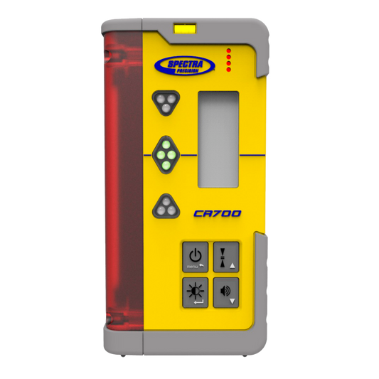 Spectra hand/machine receiver CR700 with retaining clip and magnetic clamp