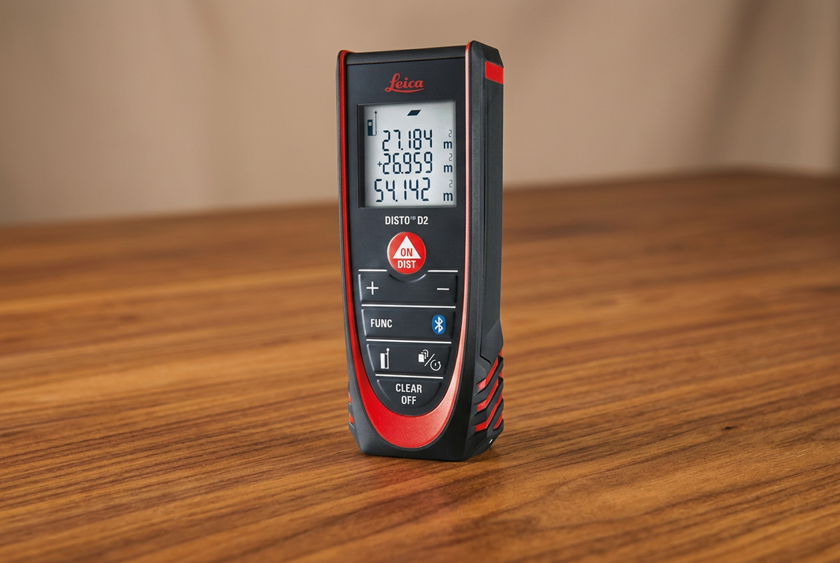 Entfernungsmesser Leica Disto D2 | Präziser Laserdistanzmesser für Innenmessungen und professionelles Aufmaß