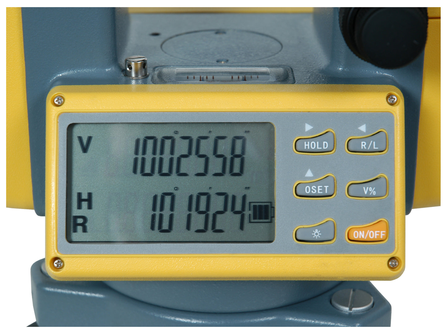 Theodolit  SpectraPrecision DET-2, Vergrößerung 30-fach, beidseitiges LCD-Display