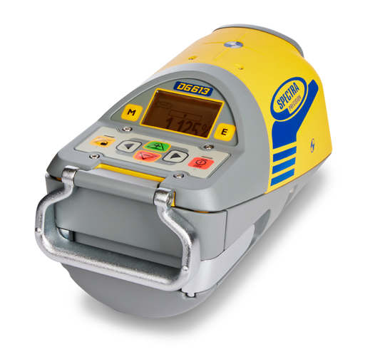 Spectra Kanalbaulaser DG613-LC2 (Laserklasse 2), Reichweite bis 150m, Fluchtungsmodus, inkl. Funk- / IR-Fernbedienung RC803, Zieltafelständer,