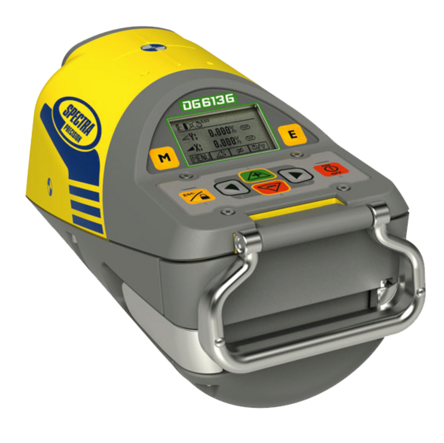 Laser de construction de tuyaux Spectra SpectraPrecision DG613G, faisceau laser vert, portée jusqu'à 150 m, mode d'alignement, avec télécommande radio / IR RC803, support de plaque cible