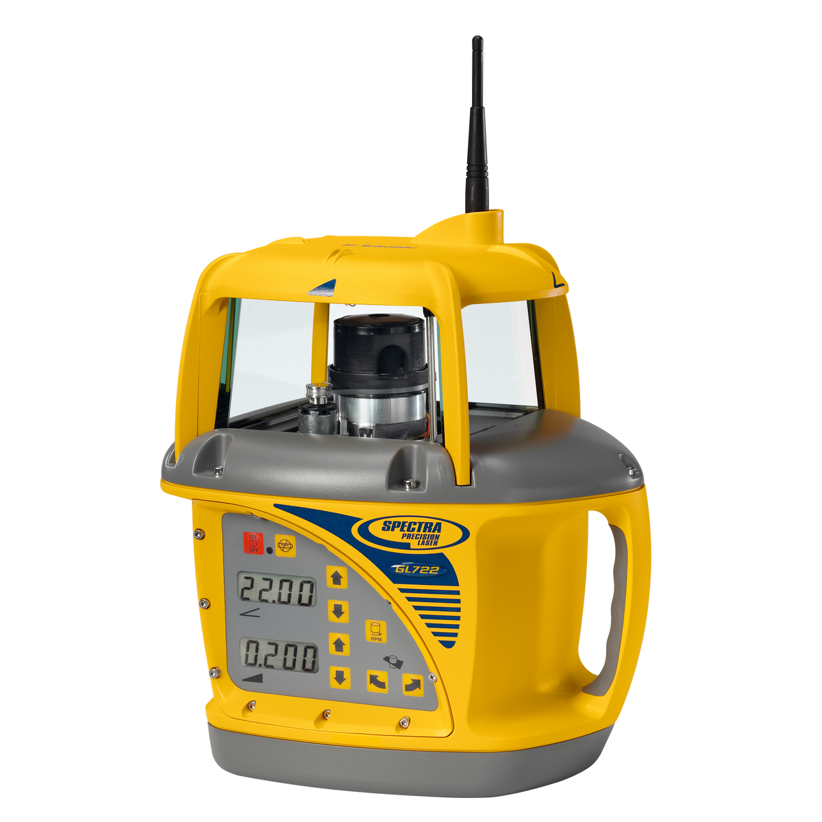 Spectra Precision GL722-BCR Zweineigungslaser mit Fernbedienung RC703 – für Erd- und Straßenbau