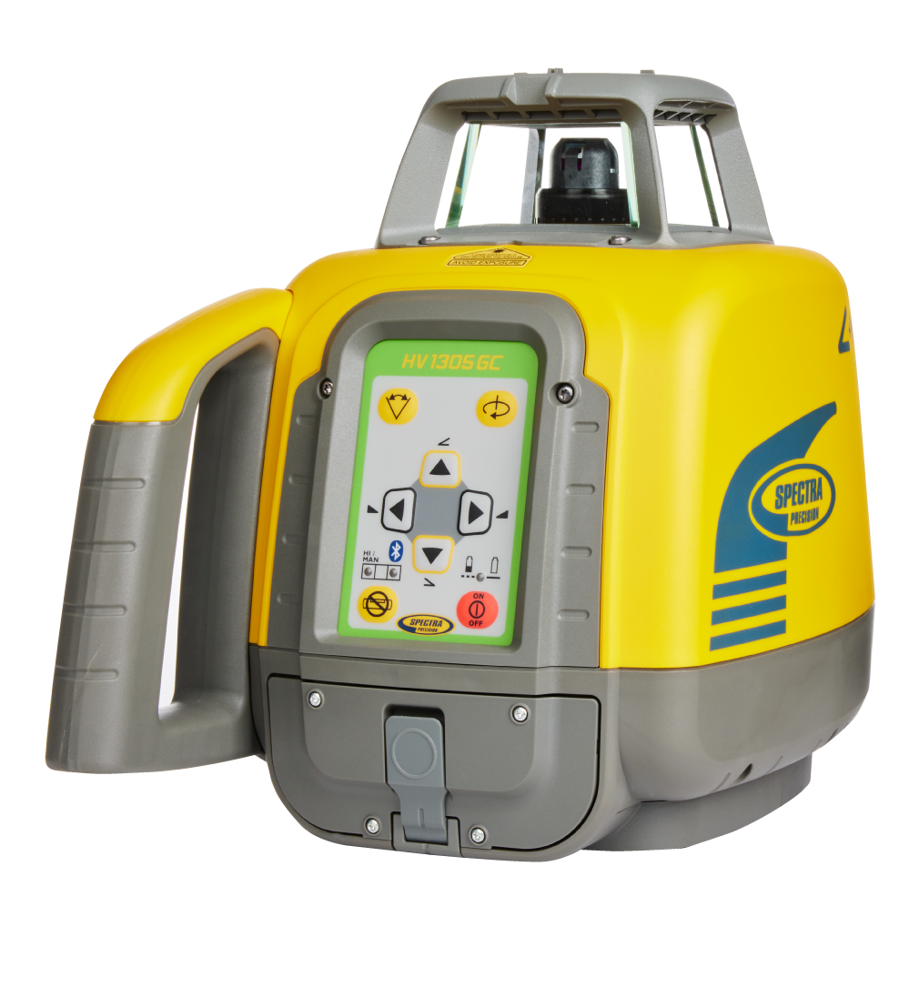 Spectra Rotationslaser HV1305GC (grün, Laserklasse 2) mit NiMH-Akkus und kompaktem Koffer