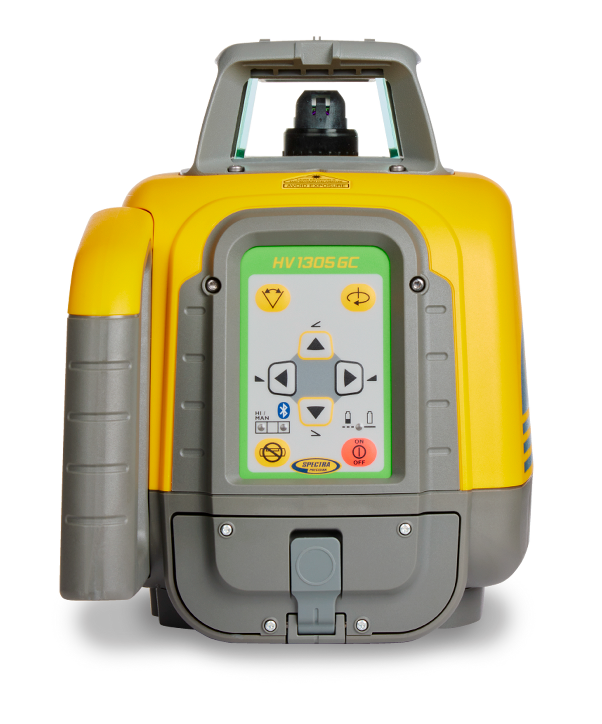 Spectra Rotationslaser HV1305GC (grün, Laserklasse 2) mit NiMH-Akkus und kompaktem Koffer