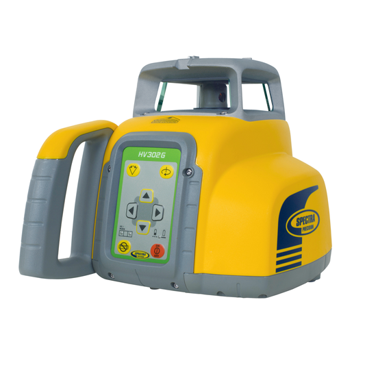 Spectra vollautomatischer Horizontal-/ Vertikallaser SpectraPrecision HV302G-1, grüner Laserstrahl, inkl. Funkfernbedienung RC402N