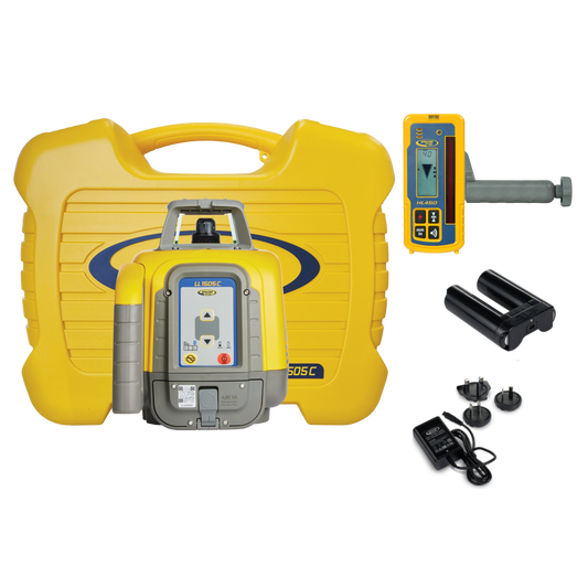 Spectra Rotationslaser LL1505C-4 im Set mit HL450, Halterung C45, NiMH-Akkus und Ladegerät