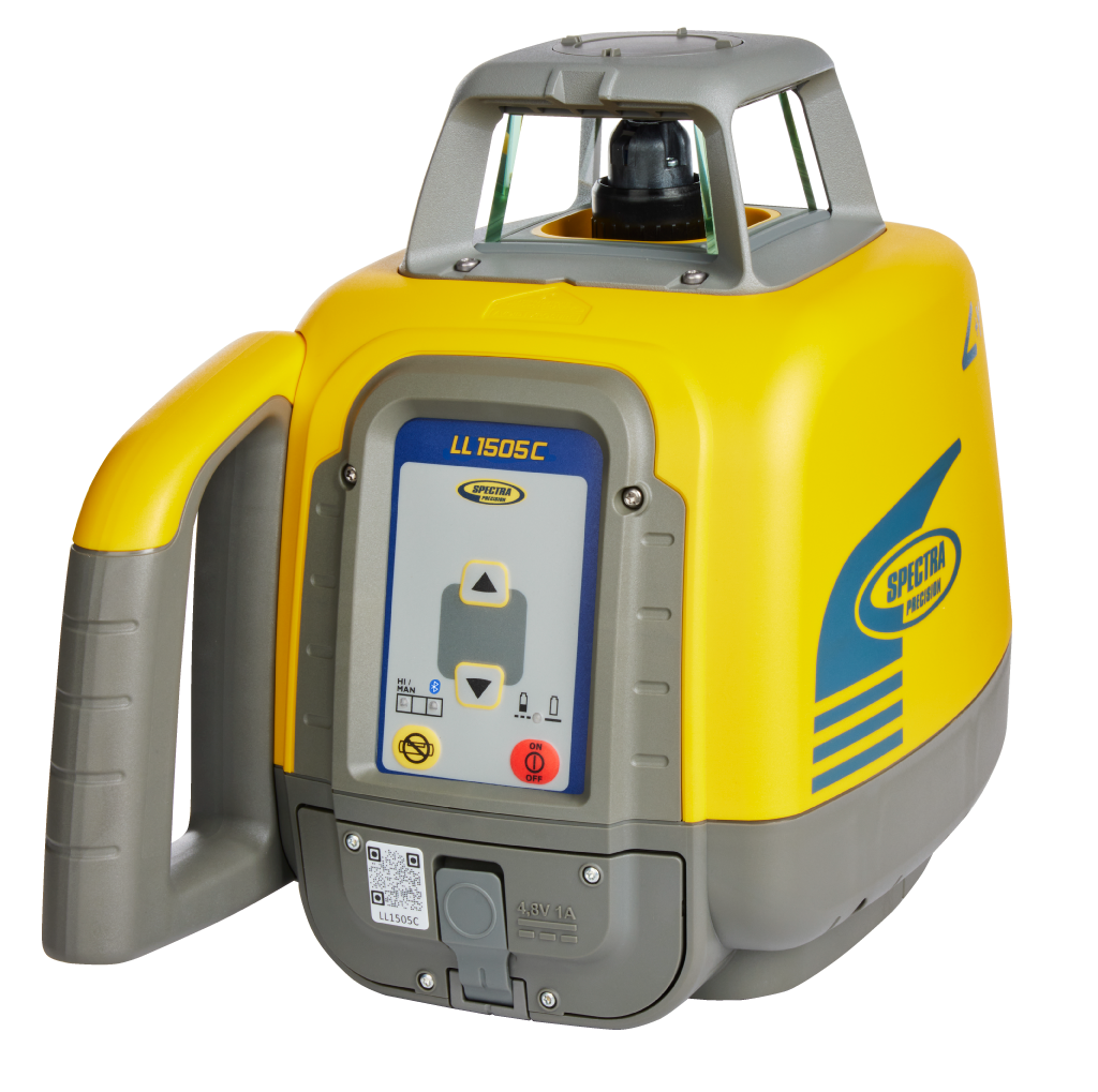 Spectra Rotationslaser LL1505C im Set mit HL450, Halterung C45, NiMH-Akkus und Ladegerät