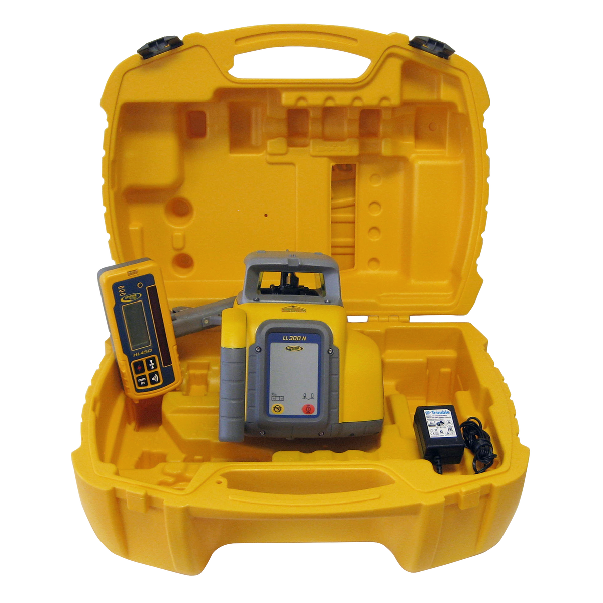 Spectra Precision LL300N-4 Rotationslaser (Laserklasse 2) im Set mit HL450 und Akku-Kit