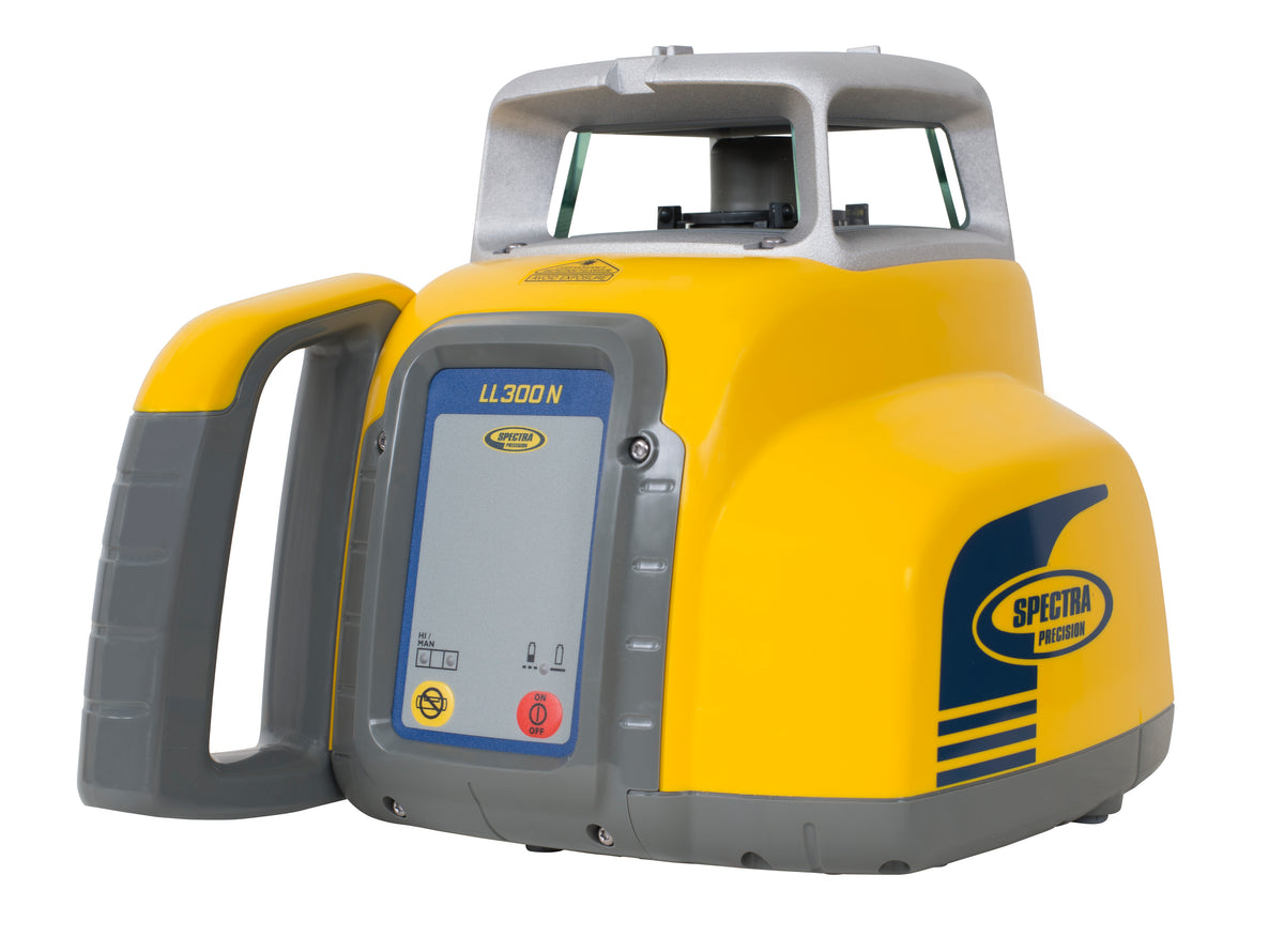 Spectra Precision LL300N-6 Rotationslaser-Set | Selbstnivellierender Baulaser inkl. HL450, RC601, Stativ und Nivellierstab im Systemkoffer