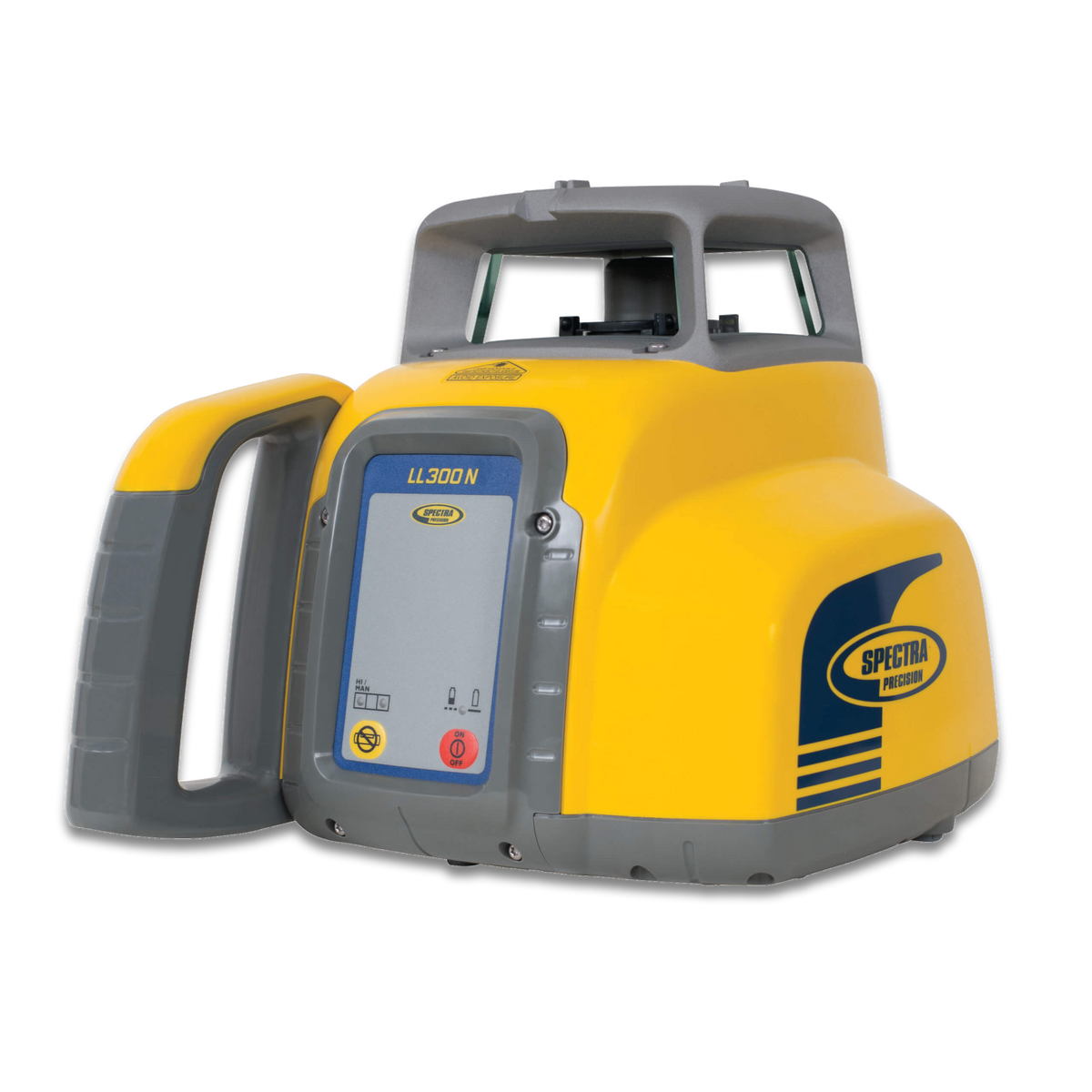 SPECTRA PRECISION LL300N-5 Rotationslaser-Set | Selbstnivellierender Baulaser für mittelgroße Baustellen inklusive Handempfänger HL450 im Systemkoffer für Höhenkontrolle, Rampen und Aushub.