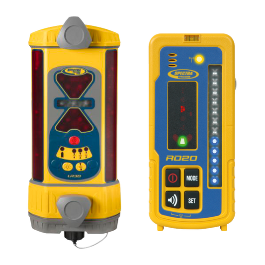 Spectra Maschinenempfänger LR30W mit Funk und Remote-Display, inklusive Universalladegerät