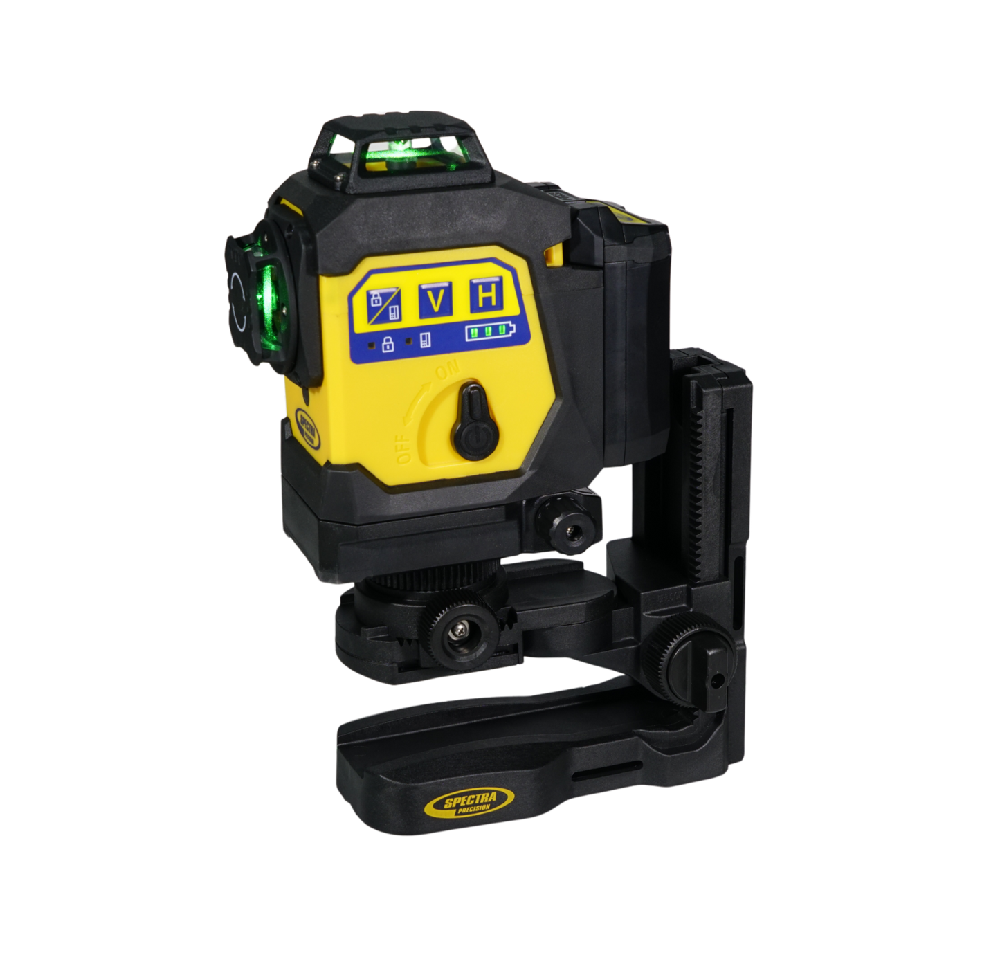 SpectraPrecision selbstnivellierender LT360G, grüner Laserstrahl | jeweils drei 360-Grad-Ebenen