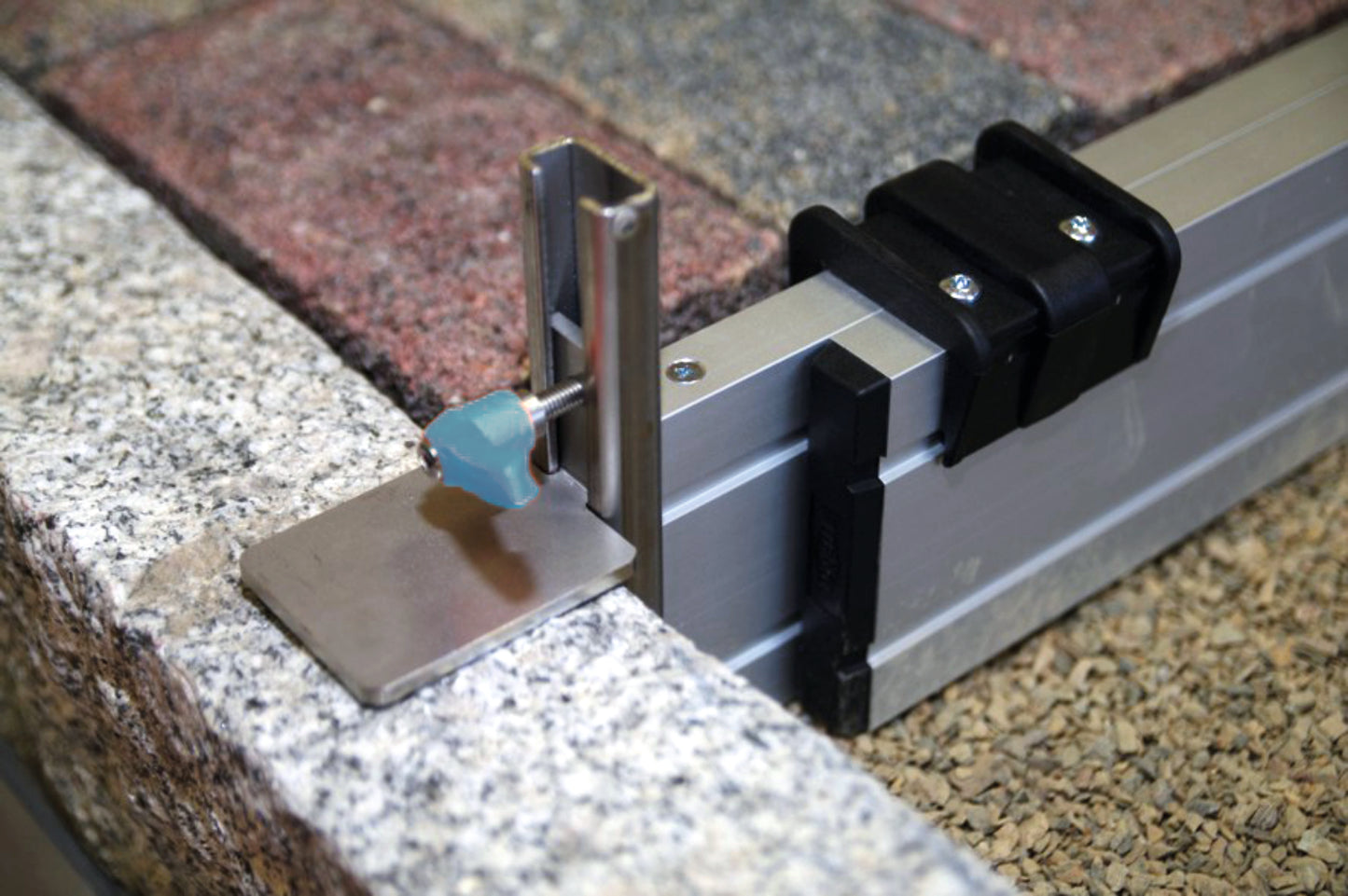 butée de hauteur variable rabo 1 pièce avec rail en C de 0 à 18 cm pour rail de traction 1045VRH