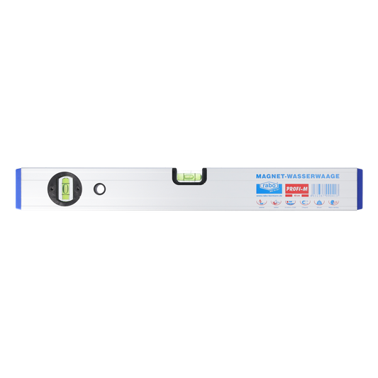 rabo aluminum magnetic spirit level 180 cm, spirit levels for precise horizontal and vertical measurements "Profi-M"