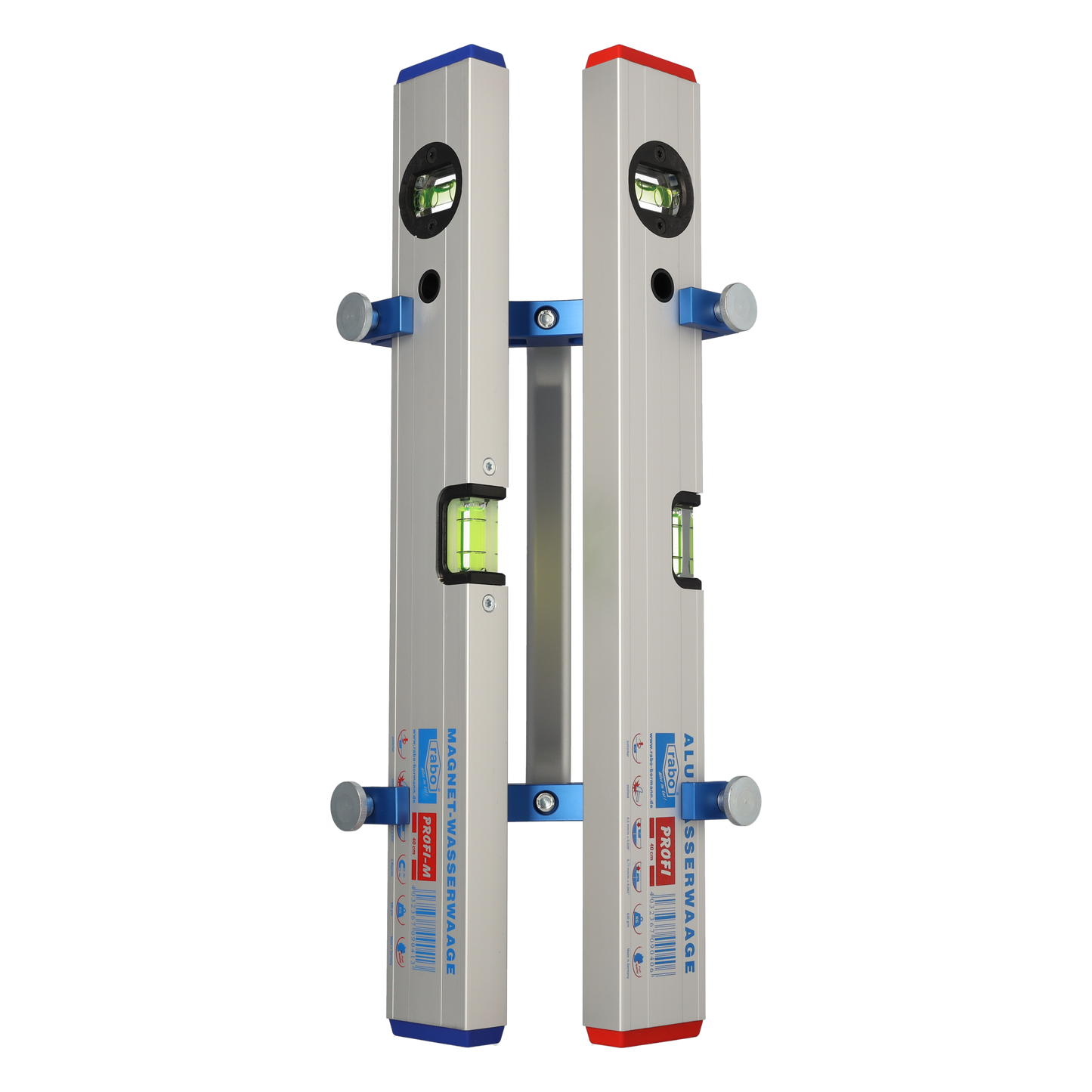 rabo angle and post spirit level, consists of post adapter and rabo spirit level 40cm + rabo magnetic spirit level 40cm 