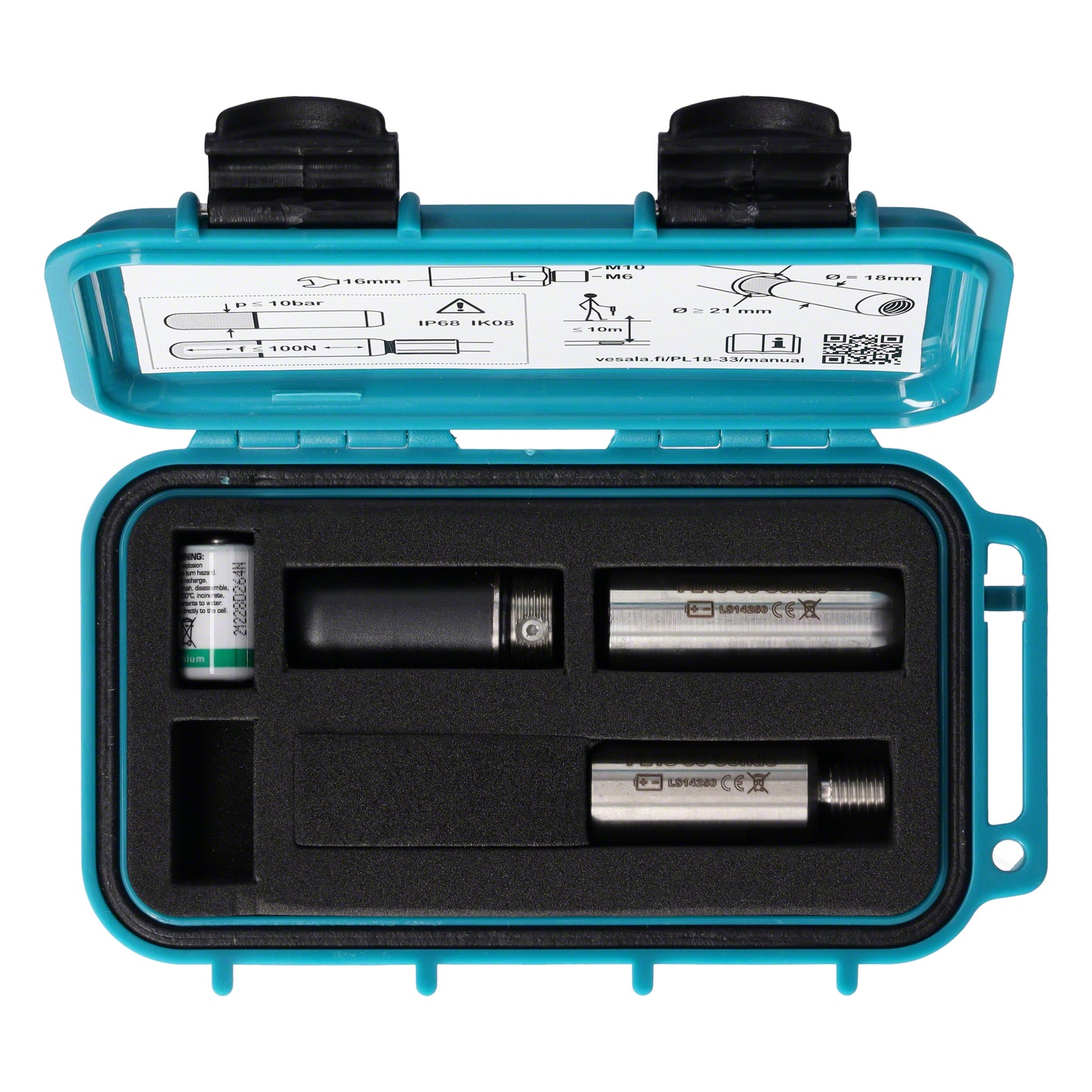 rabo vScan Molch D18 locating probe pig transmitter Ø18x85mm, 33kHz for vScan, vLoc, locatable up to 10m depth